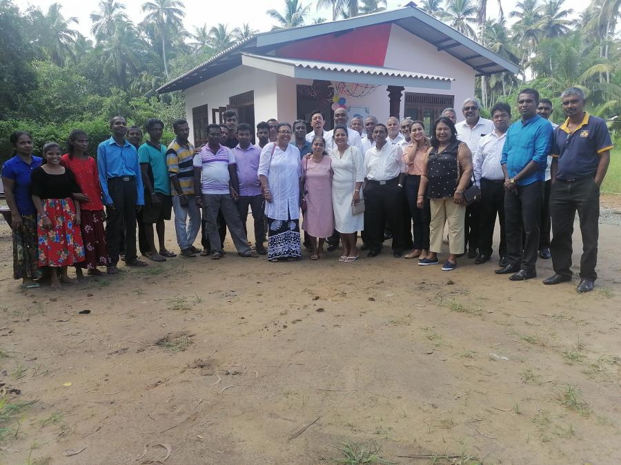 Donation of a house to a visually impaired, low-income family in Minuwangoda, Gampaha District. 2022